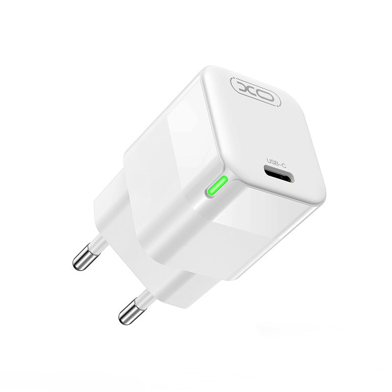 XO Design CE06 Verkkolaturi, 30W, 3A, 1 x USB-C, Valkoinen