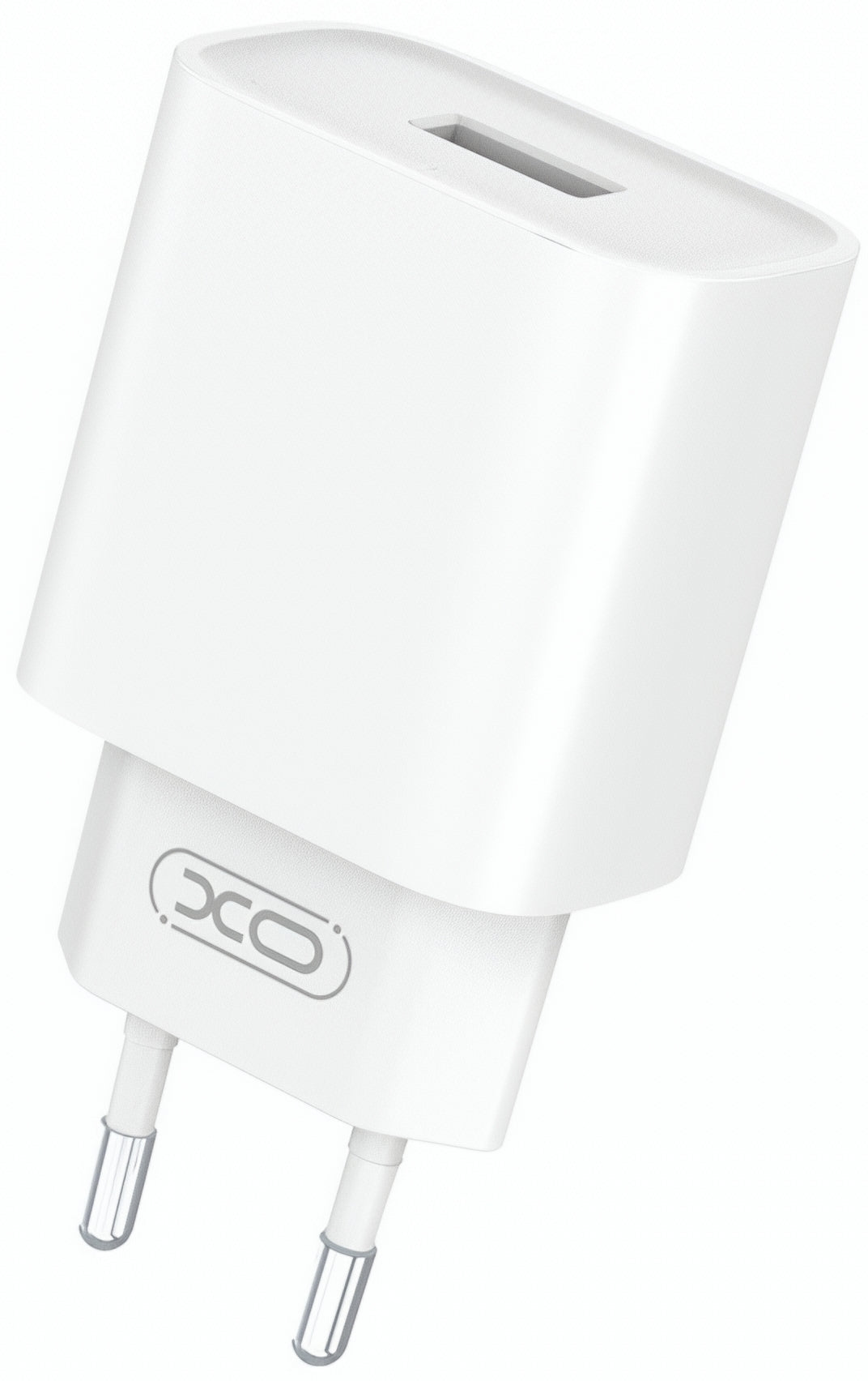 XO Design CE02D Verkkolaturi, 18W, 3A, 1 x USB-A, Valkoinen