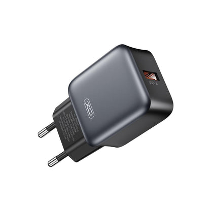 XO Design L152 -verkkolaturi, 18W, 3A, 1 x USB-A, Musta