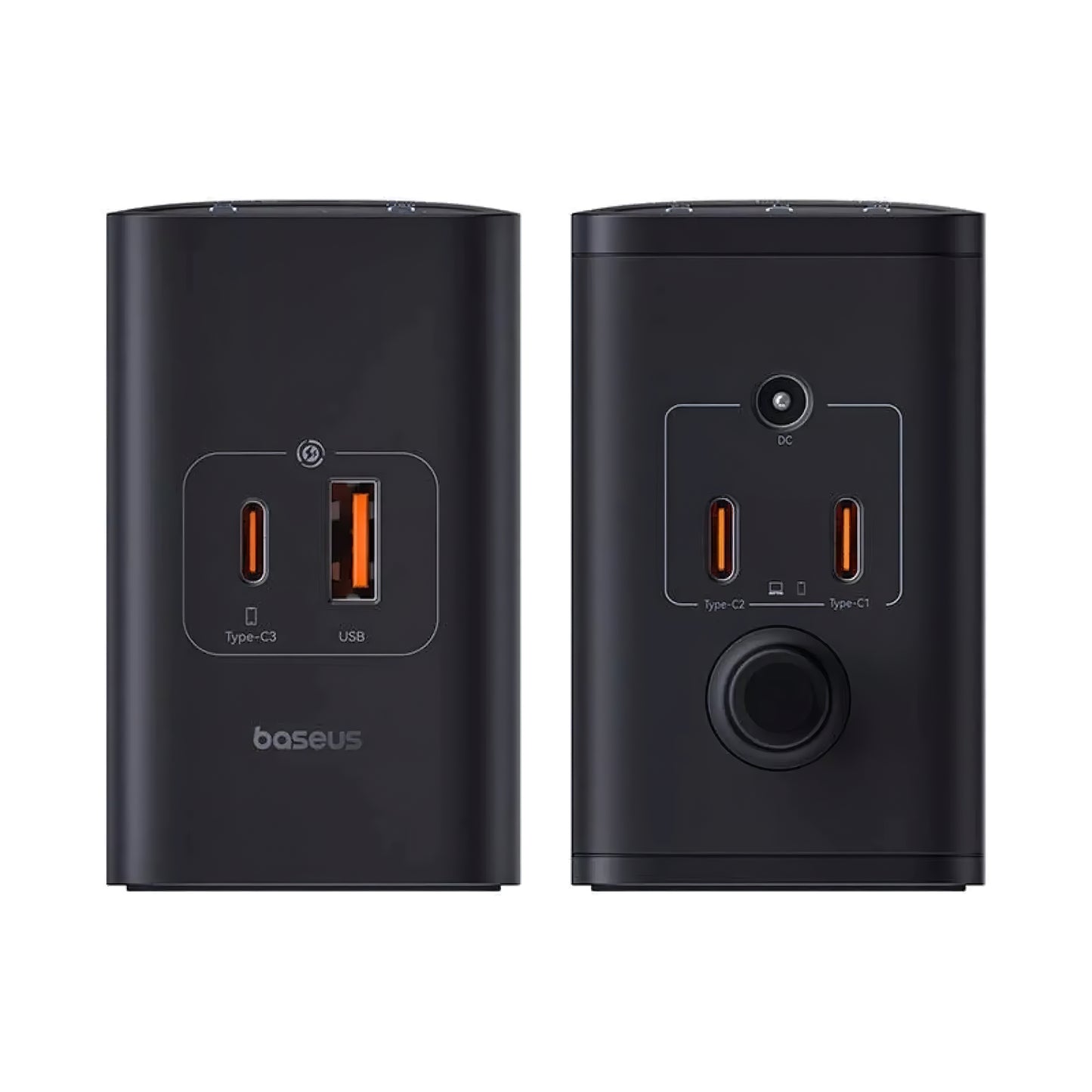 Baseus 5in1 -latausasema, 240W, 5A, 1 x USB-A - 3 x USB-C - 1 x DC, Musta P10163901113-00