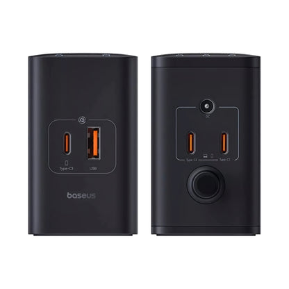 Baseus 5in1 -latausasema, 240W, 5A, 1 x USB-A - 3 x USB-C - 1 x DC, Musta P10163901113-00