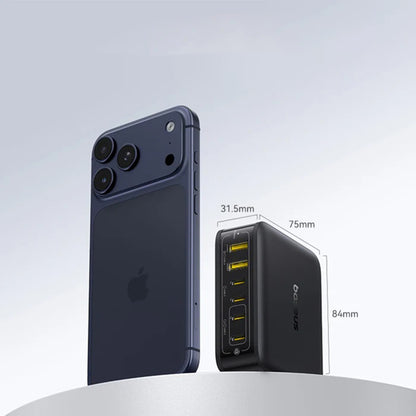 Baseus EnerFill FH21 Charging Station, 120W, 3.25A, 2 x USB-A - 4 x USB-C, Black E0120T00