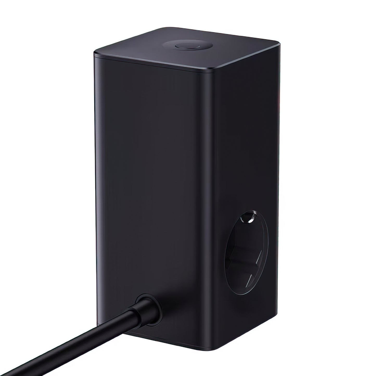 Baseus PowerCombo Tower -latausasema, 100W, 5A, 2 x Schuko - 2 x USB-A - 2 x USB-C, Musta E00023609113-00
