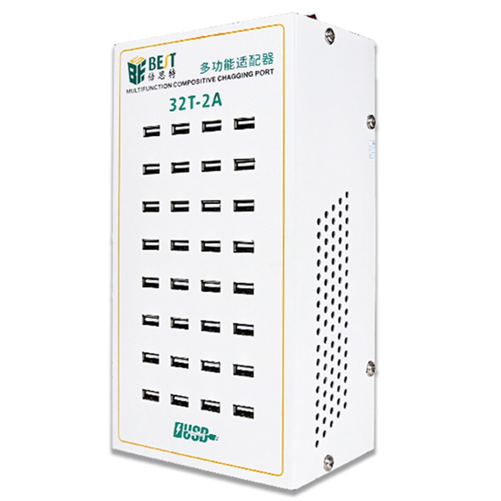 Best 32T-2A -latausasema, 2A, 32 x USB-A, valkoinen