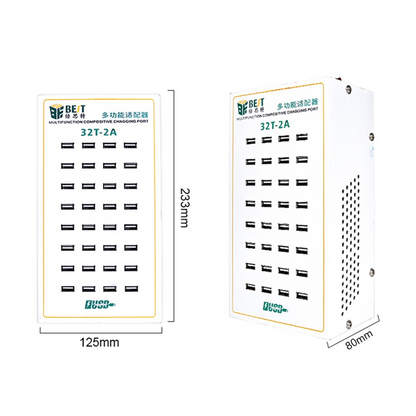 Best 32T-2A -latausasema, 2A, 32 x USB-A, valkoinen