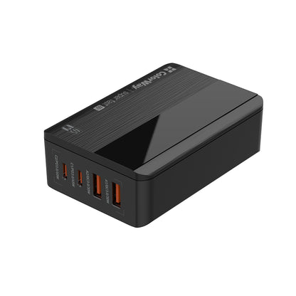 ColorWay Display -latausasema, 65W, 3.25A, 2 x USB-A - 2 x USB-C, Musta