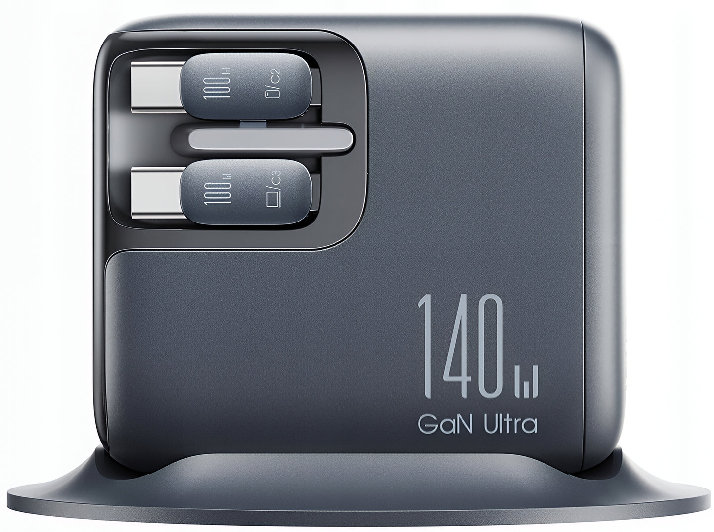 Latausasema USB-C-kaapelilla Joyroom Podix JR-TRD01, 140W, 1 x USB-C - 2 x USB-A, Harmaa