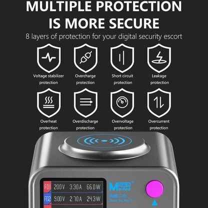 Latausasema MaAnt DianBa No.2 QI, 300W, 3A, 3 x USB-C - 9 x USB-A, Harmaa