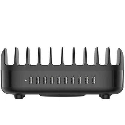 Orico DUK-10P-V1 -latausasema, 120W, 2.4A, 10 x USB-A, Musta