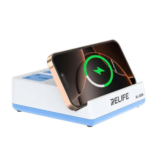 Relife RL-309H QI -latausasema, 72W, 1 x USB-A - 3 x USB-C, valkoinen