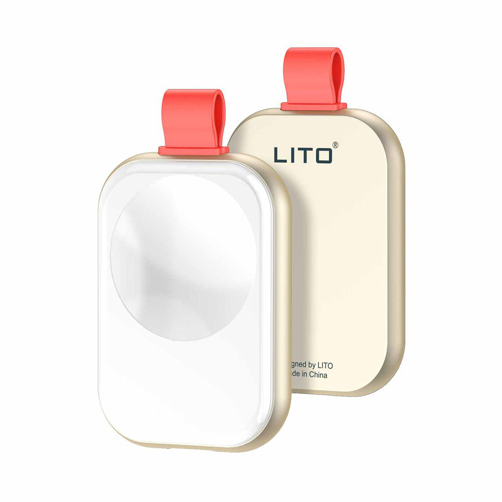 Langaton Lito LC03 -laturi Apple Watch Seriesille, Valkoinen