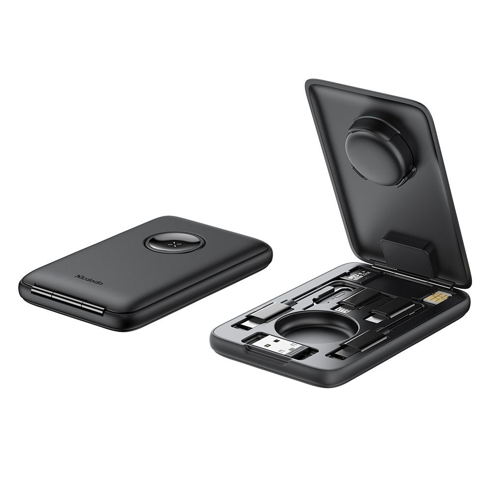 Langaton laturi McDodo CH-2440 8in1 Apple Watch Seriesille, Musta