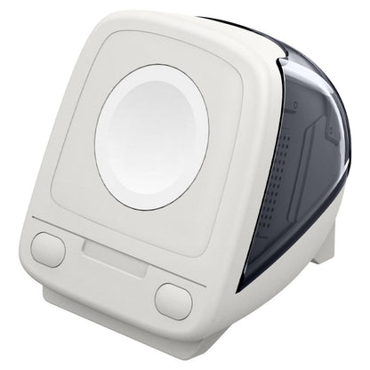 Spigen C1 Classic -teline Apple Watch -sarjan langattomalle laturille, Harmaa AMP09340