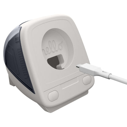 Spigen C1 Classic -teline Apple Watch -sarjan langattomalle laturille, Harmaa AMP09340