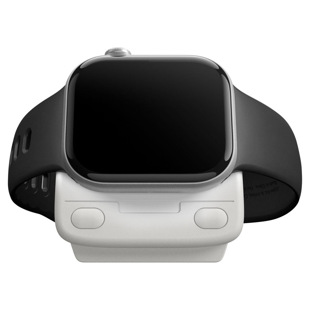 Spigen C1 Classic -teline Apple Watch -sarjan langattomalle laturille, Harmaa AMP09340