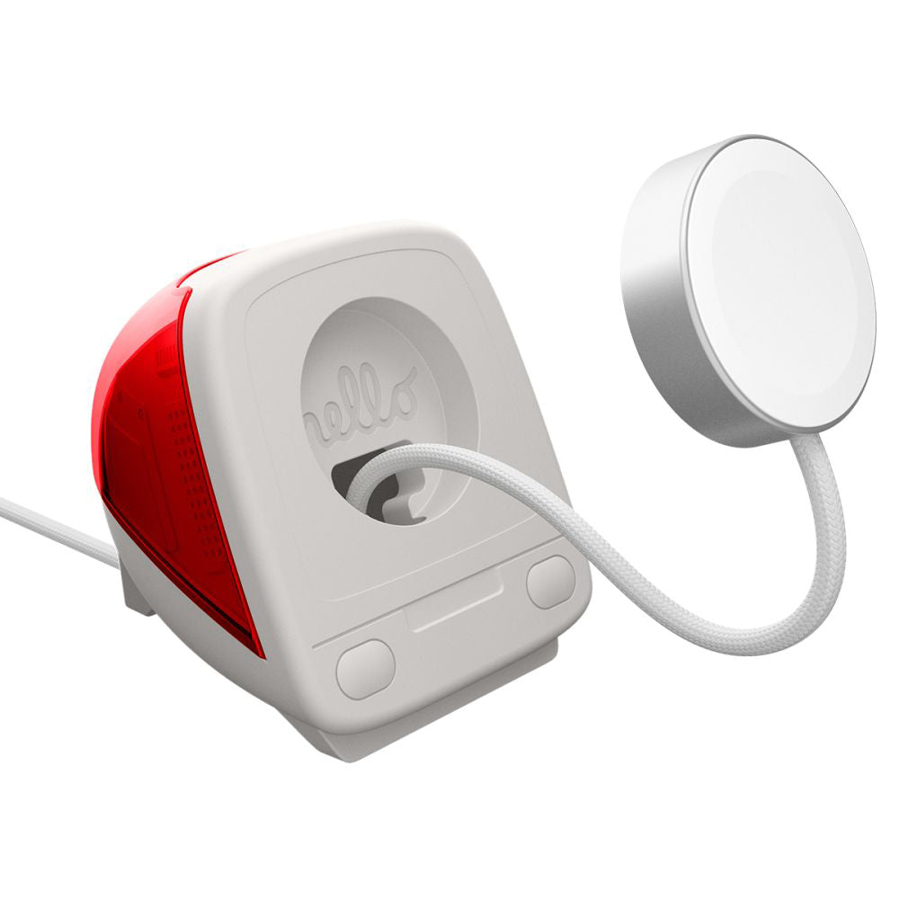 Spigen C1 Classic Stand for Apple Watch Wireless Charger Series, Red AMP09341