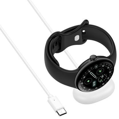 Langaton laturi Techsuit THPX Google Pixel Watch 4 -sarjalle, Valkoinen