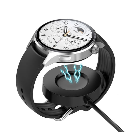 Langaton Techsuit TXC6 -laturi Xiaomi Watch S1 Prolle, USB-A, Musta