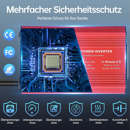 Sähköinen auton invertteri Techsuit FlexiCarVolt, 300W