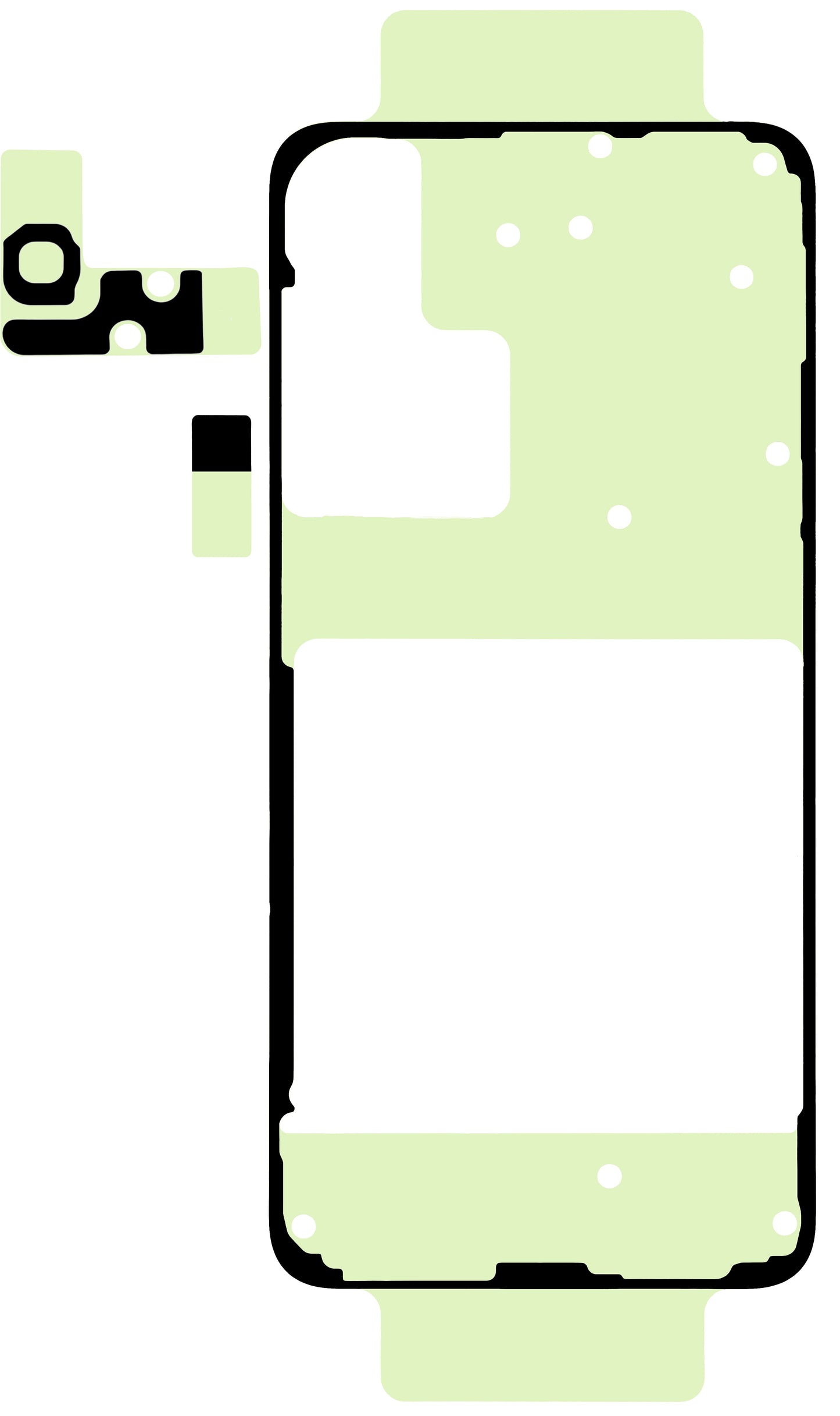 Liimaussarja Samsung Galaxy S25 S931 Akkukannen, Service Pack GH82-36476A