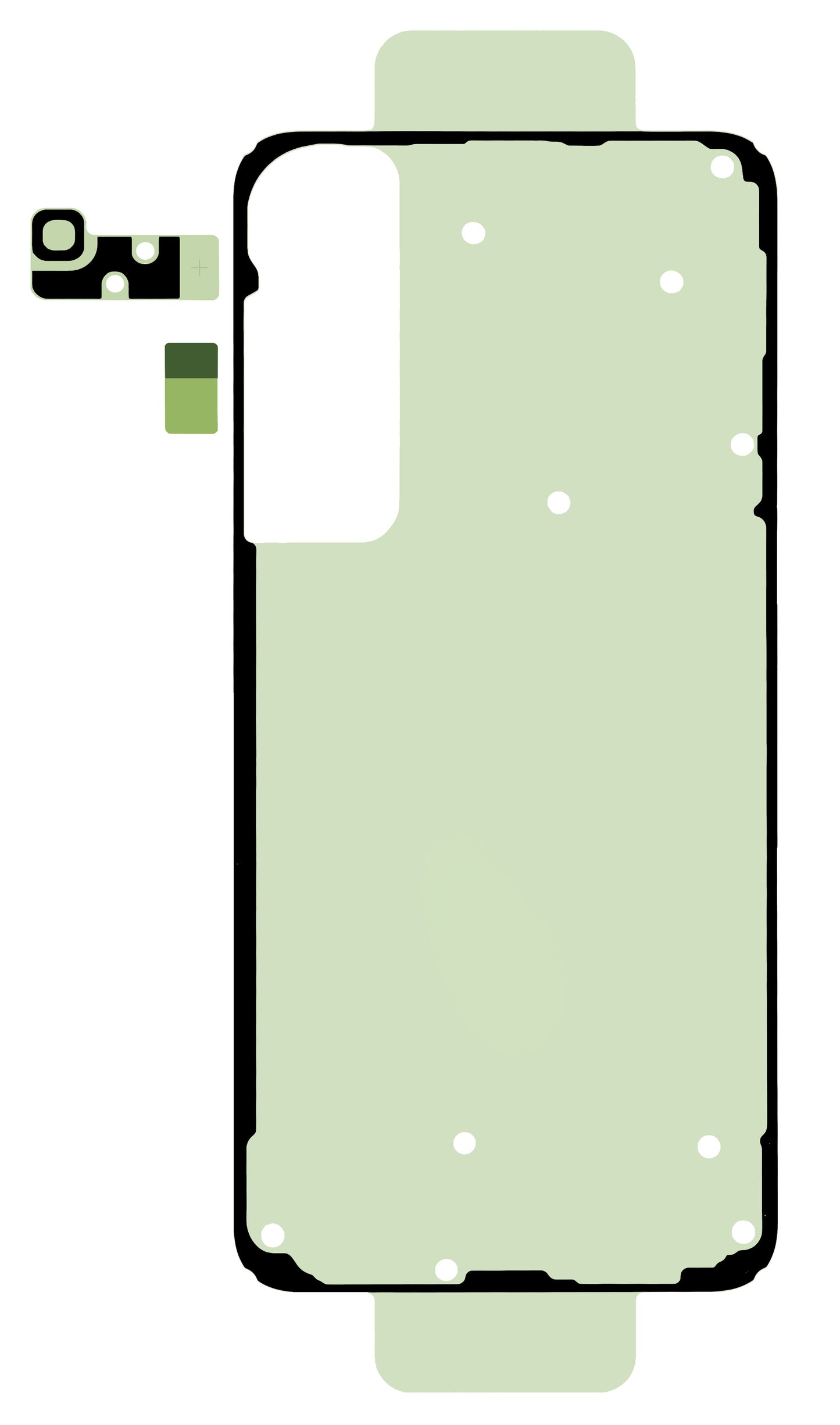 Liimaussarja Akkukannen Samsung Galaxy S25+ S936, Service Pack GH82-36508A