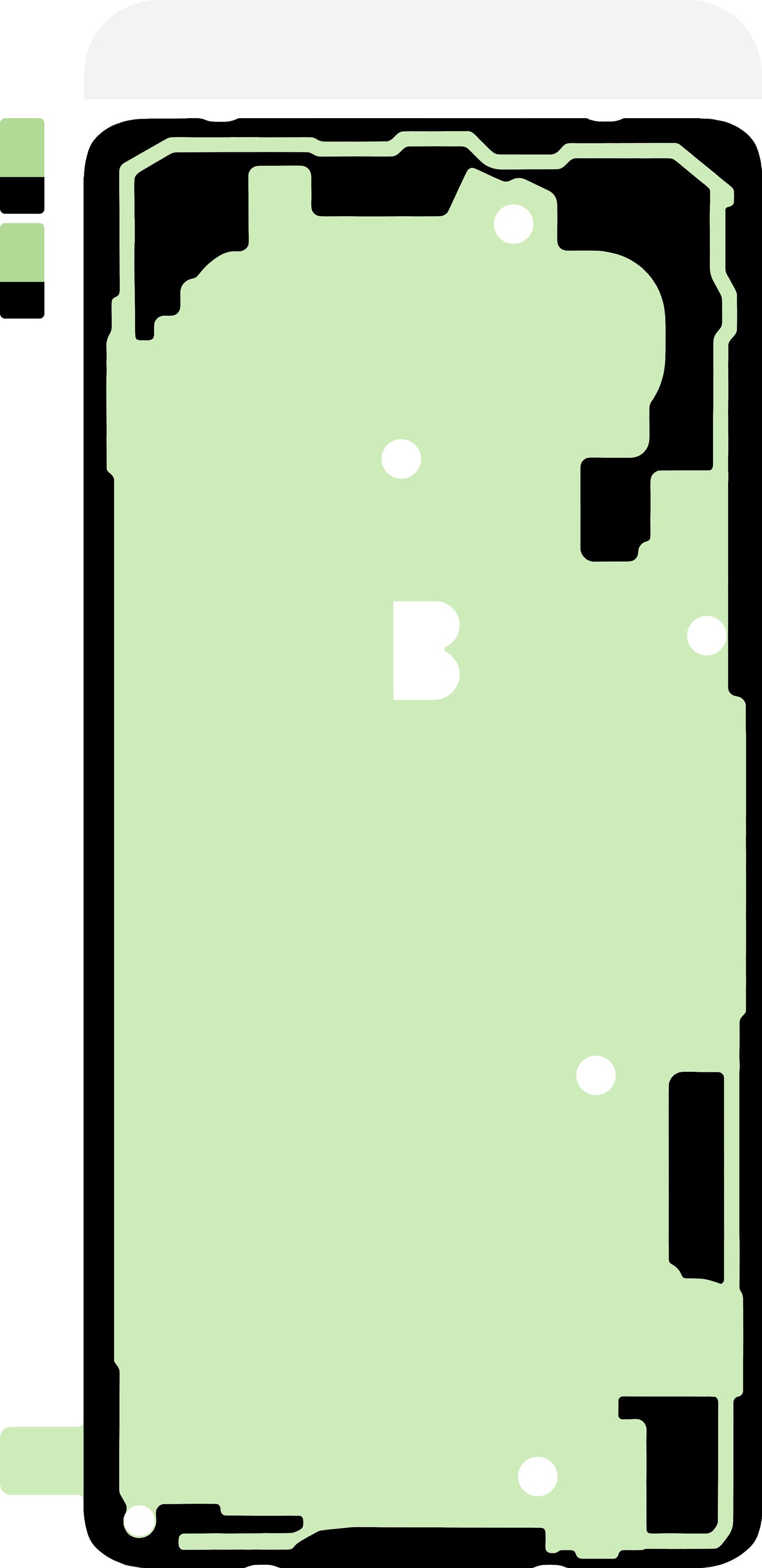 Kit Liima Akkukannen Samsung Galaxy S10+ G975, Service Pack GH82-18801A