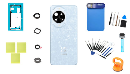Huawei nova 14 Pro Crystal Blue -akun kansisarja Service Pack ja omistetut huoltotyökalut