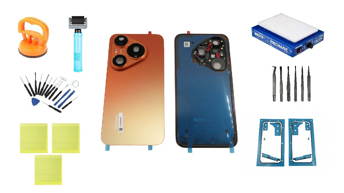 Huawei Pura 90s Pro Orange Soda -takakannen Service Pack -sarja ja erikoishuoltotyökalut