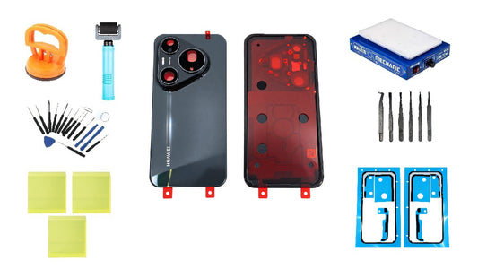 Huawei Pura 90s Pro Max -akun takakansisarja, grafiitinmusta, Service Pack ja erikoishuoltotyökalut