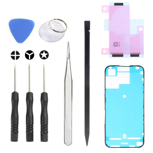 Jiafa JF-8162 korjaussarja Apple iPhone 15 Pro Max -akun vaihtoon, 9in1