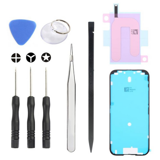 Jiafa JF-8162 korjaussarja Apple iPhone 17 akun vaihtoon, 9-in-1