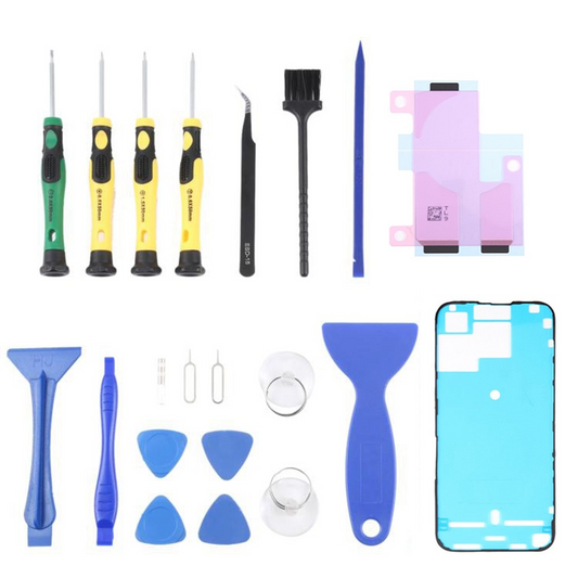 Jiafa JF-8182 -korjaussarja Apple iPhone 15 Pro Max -akun vaihtoon, 21in1