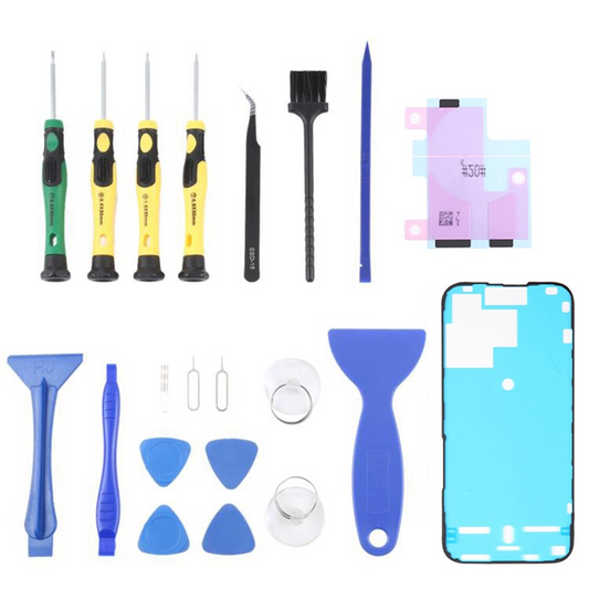 Jiafa JF-8182 -korjaussarja Apple iPhone 15 Pro -akun vaihtoon, 21in1
