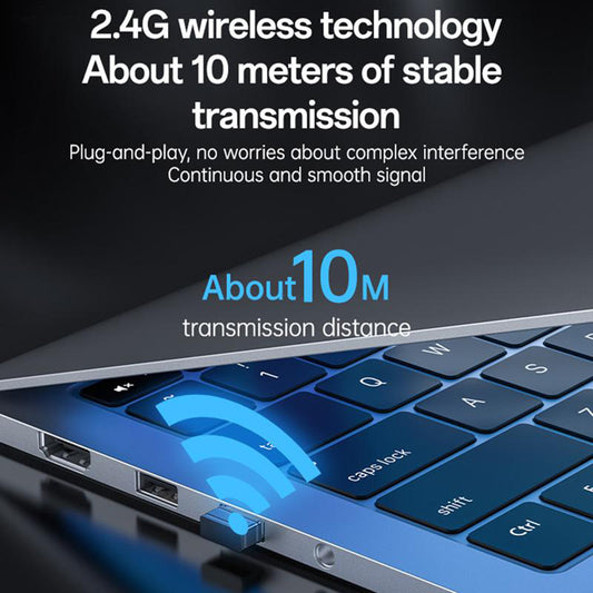 Yesido KB43 langaton näppäimistö ja hiiri -pakkaus, musta