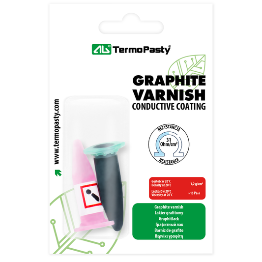 Grafiittilakka AG Termopasty, 2 ml, 2 kappaleen setti ART.AGT-022