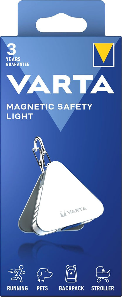 Varta Magnetic Safety Light LED-avaimenperävalaisin, 25lm, hopea