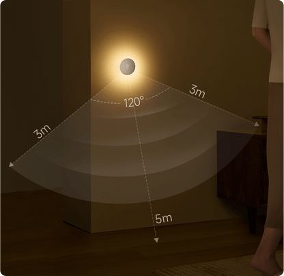 Xiaomi Light 3 Led-yövalo, 2700K, Sensori, Valkoinen BHR8978GL