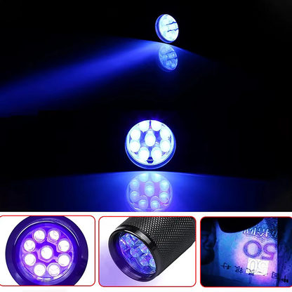 UV LED-taskulamppu WZK WLD-9L, IP65