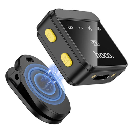 HOCO L17 -mikrofoni, USB-C / Lightning, 2 kappaleen setti, Musta