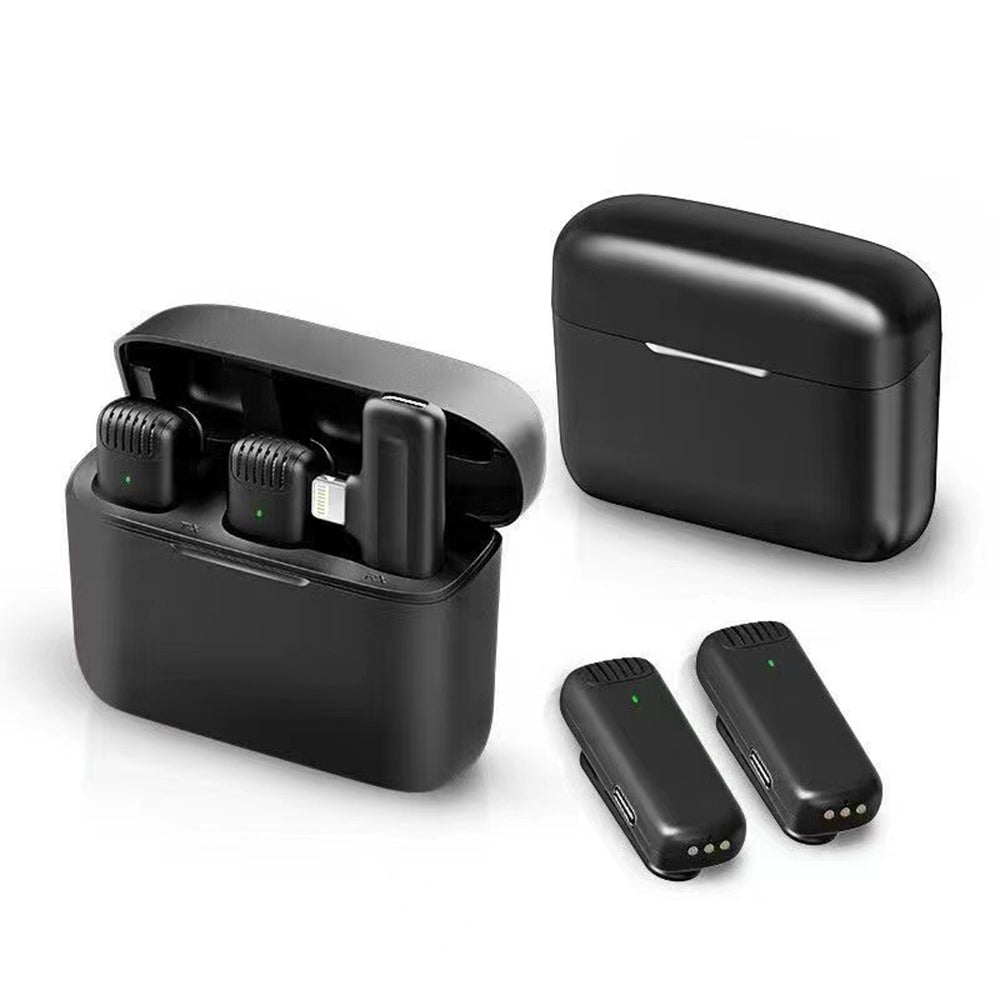 Techsuit LW4 Lavalier, Lightning, 2 kappaleen setti, Musta