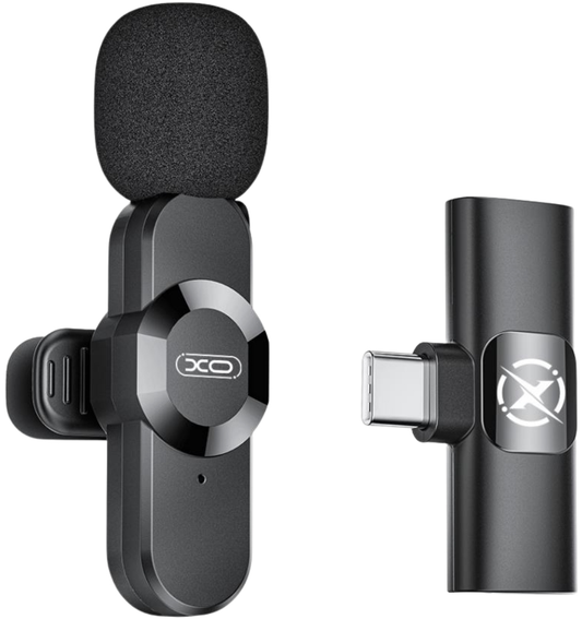 Lavaliera XO Design MC13, USB-C / Lightning, Musta