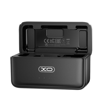 Lavaliera XO Design MC15 Dual, USB-C / Lightning, 2 kappaleen setti, Musta