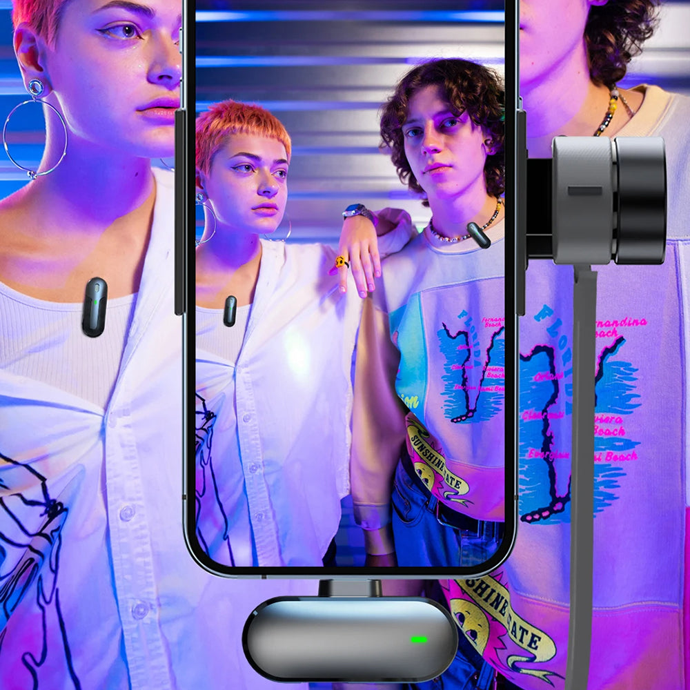 Lavalier-mikrofoni Yesido KR16, Lightning, 2 kappaleen setti, Musta