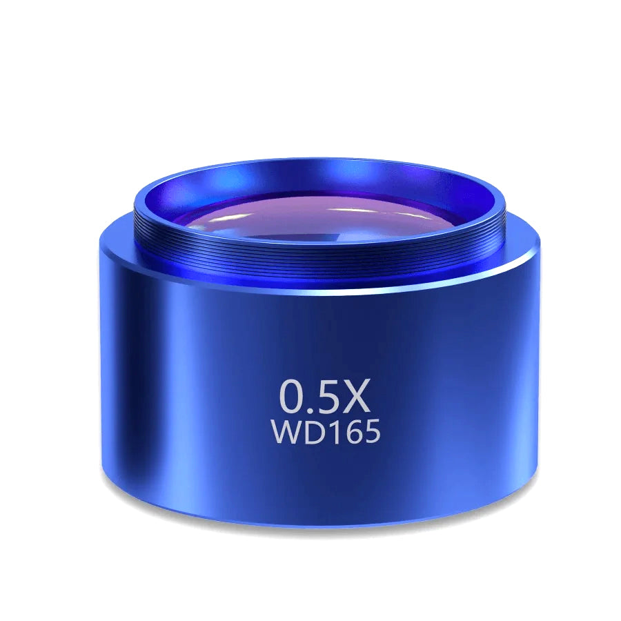 Mekaaninen mikroskoopin linssi WD165, 0.5x