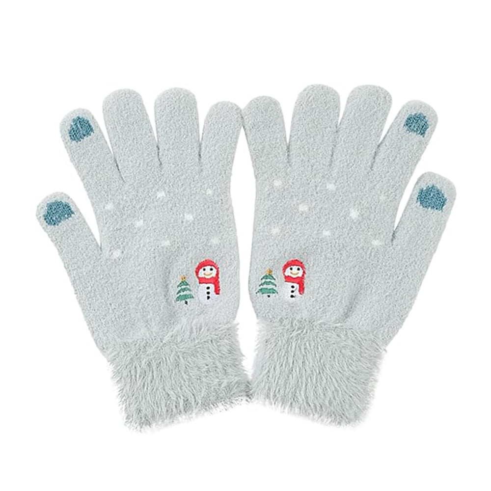Naisten Techsuit ST0011 kosketusnäyttöhanskat talvikäyttöön, koko 17 cm, siniset