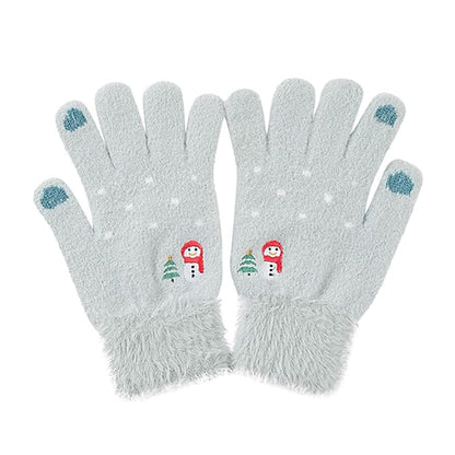 Naisten Techsuit ST0011 kosketusnäyttöhanskat talvikäyttöön, koko 17 cm, siniset