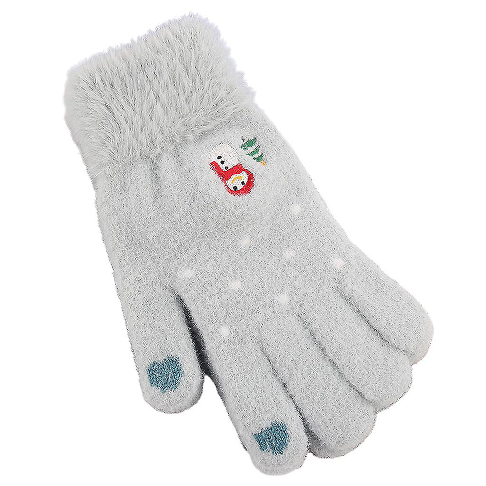 Naisten Techsuit ST0011 kosketusnäyttöhanskat talvikäyttöön, koko 17 cm, siniset