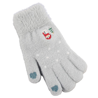 Naisten Techsuit ST0011 kosketusnäyttöhanskat talvikäyttöön, koko 17 cm, siniset