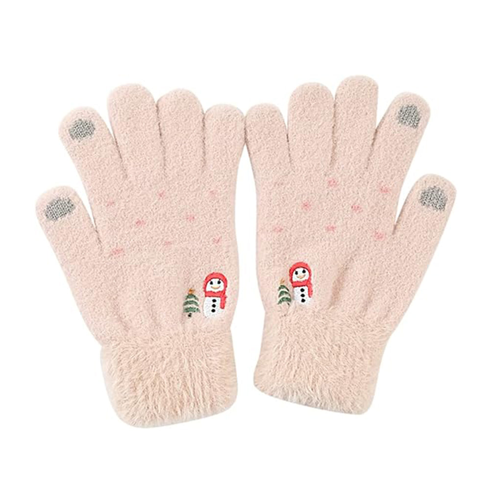 Naisten Techsuit ST0011 kosketusnäyttöhansikkaat talvikäyttöön, koko 17 cm, beige