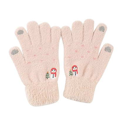 Naisten Techsuit ST0011 kosketusnäyttöhansikkaat talvikäyttöön, koko 17 cm, beige